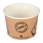 Eisbecher aus Karton Pappbecher 250ml O9cm, 50 Stk.