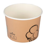 Eisbecher aus Karton Pappbecher 250ml O9cm, 50 Stk. – Bild 2