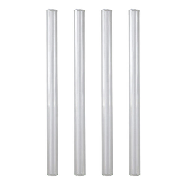 Trinkhalme aus Glas, transparent, O9mm, 15cm, 50 Stk.