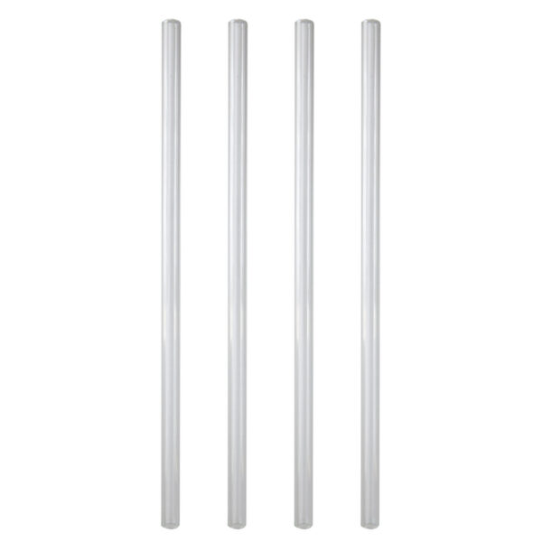 Trinkhalme aus Glas, transparent, O9mm, 24cm, 50 Stk.