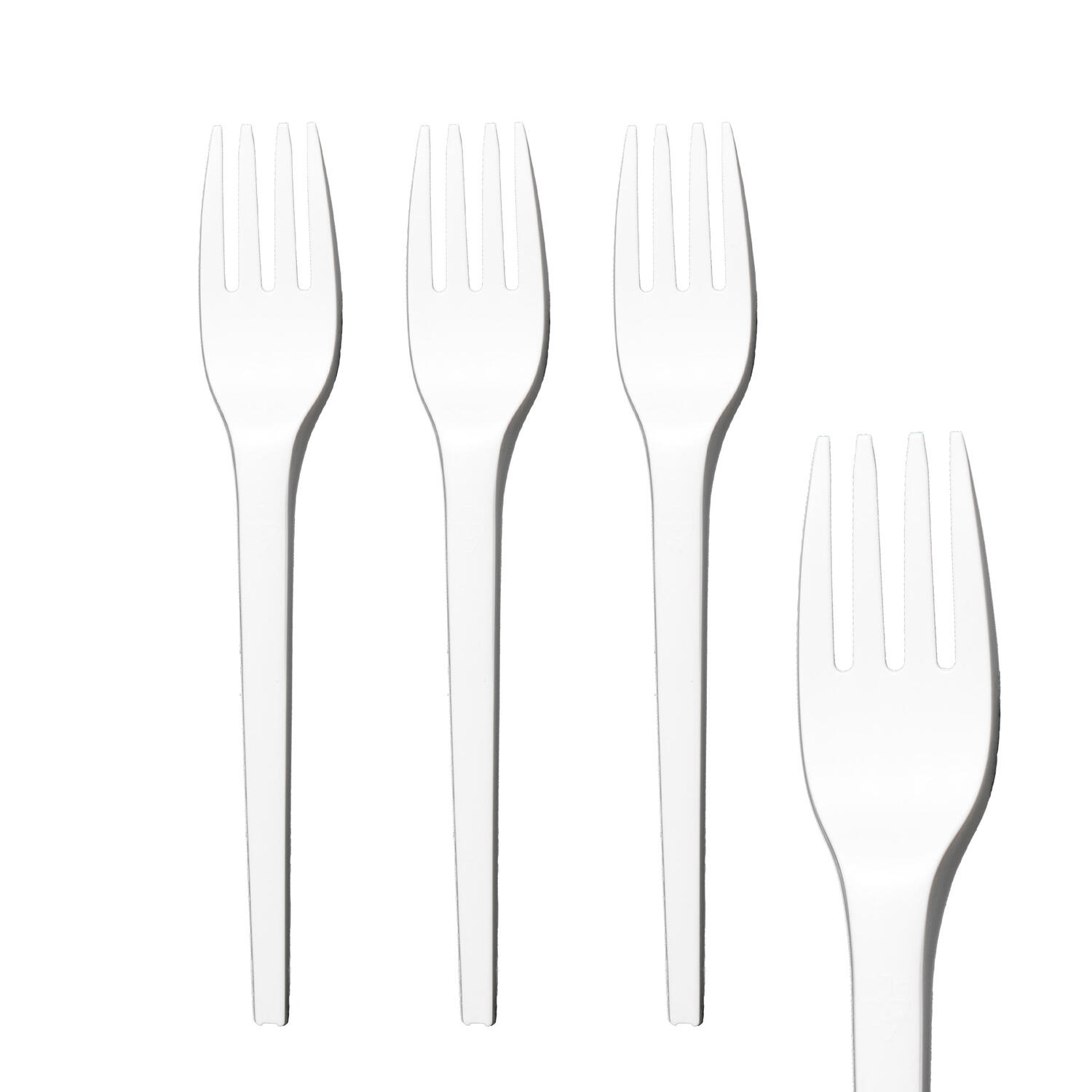 DS-35005 Gabeln aus CPLA, weiß, 16.3cm, 50 Stk. – Bild 1