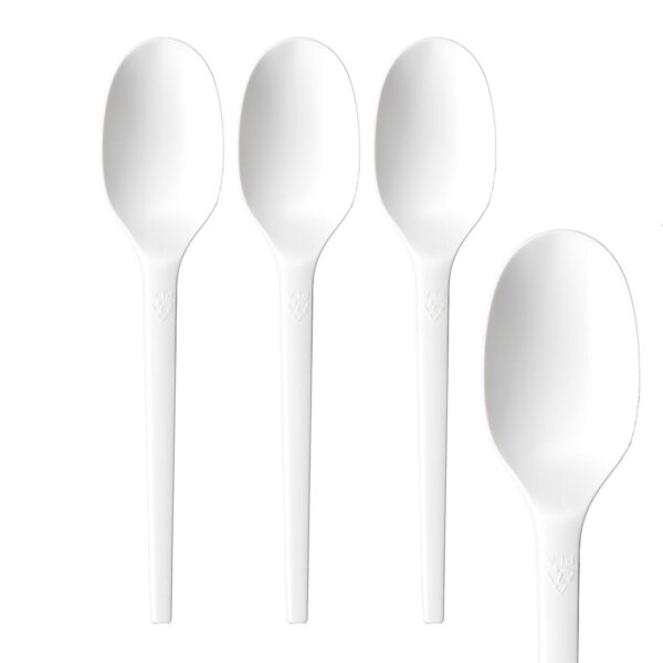 Löffel aus CPLA, wiederverwendbar, weiß, 16.5cm, 50 Stk.