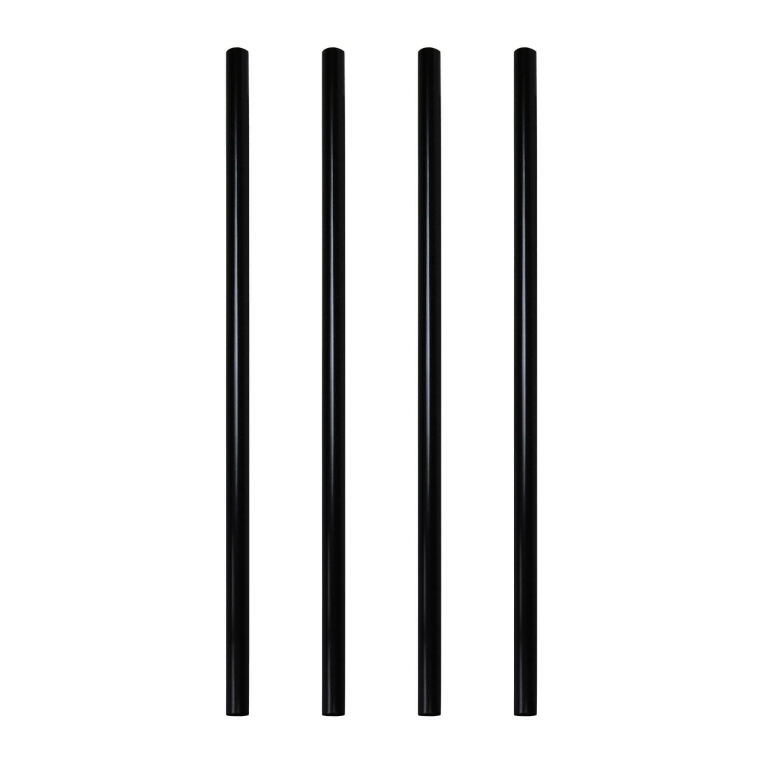 DS-35034 Trinkhalme Strohhalme Kunststoff PP Mehrweg schwarz 220 mm O 7mm, 500 Stk. – Bild 1