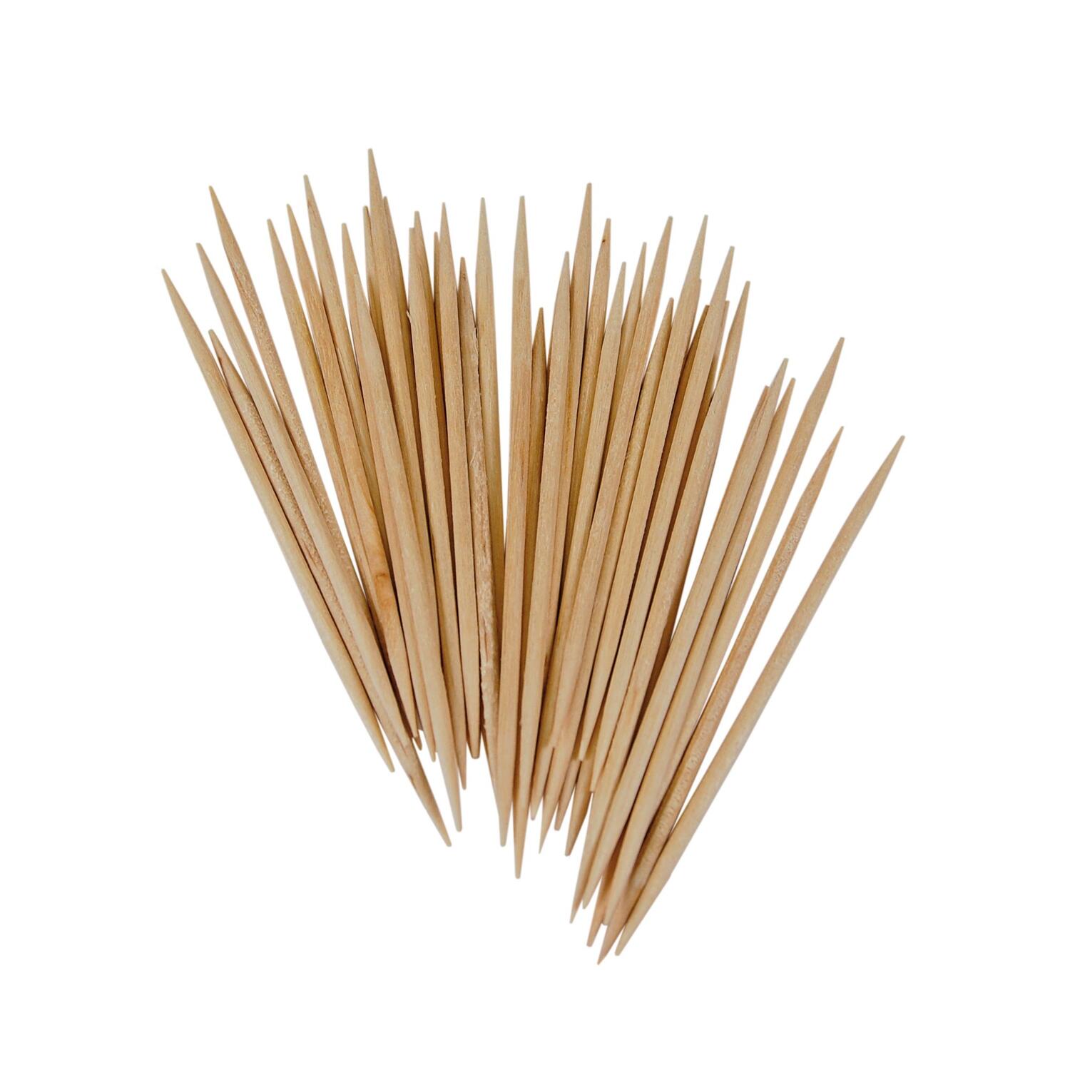 DS-415 Zahnstocher aus Holz, rund, O2mm, 65mm, 10000 Stk. – Bild 1
