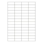 Etiketten Labels selbstklebend weiß 52.5 x 21.2mm auf DIN A4, 5600 Stk.