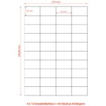 Etiketten Labels selbstklebend weiß 52.5 x 29.7mm auf DIN A4, 4000 Stk. – Bild 2