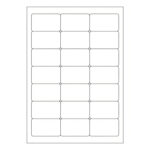Etiketten Labels selbstklebend weiß 63.5 x 38.1mm auf DIN A4, 2100 Stk.