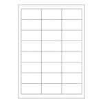 Etiketten Labels selbstklebend weiß 64.6 x 33.8mm auf DIN A4, 2400 Stk.