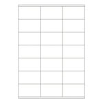 Etiketten Labels selbstklebend weiß 70 x 41mm auf DIN A4, 2100 Stk.