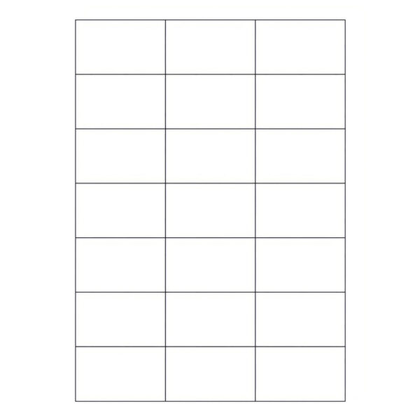 Etiketten Labels selbstklebend weiß 70 x 42.3mm auf DIN A4, 2100 Stk.