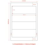 Etiketten für Ordner Rückenschilder selbstklebend weiß, 192 x 61mm, 400 Stk. – Bild 2