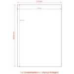 Etiketten Labels selbstklebend weiß 210 x 297mm auf DIN A4, 100 Stk. – Bild 2