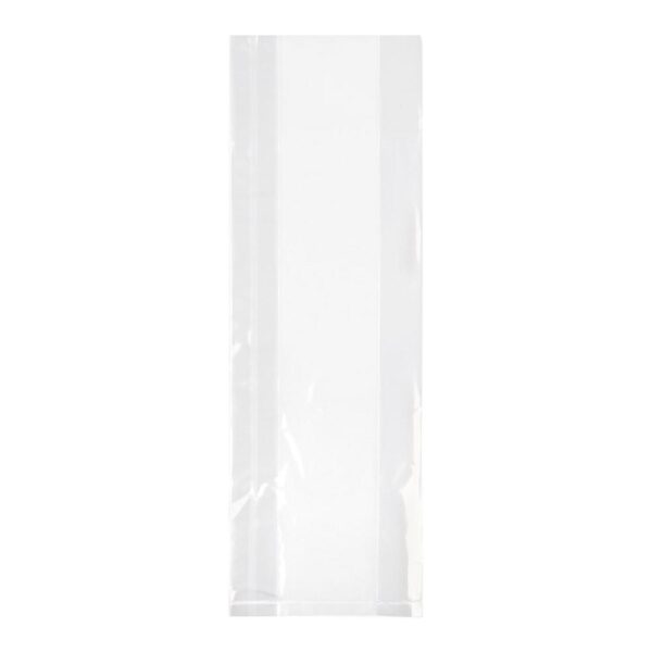 Seitenfaltenbeutel 100+50x200 mm mit Siegelnaht transparent OPP 30my 1000 Stk.