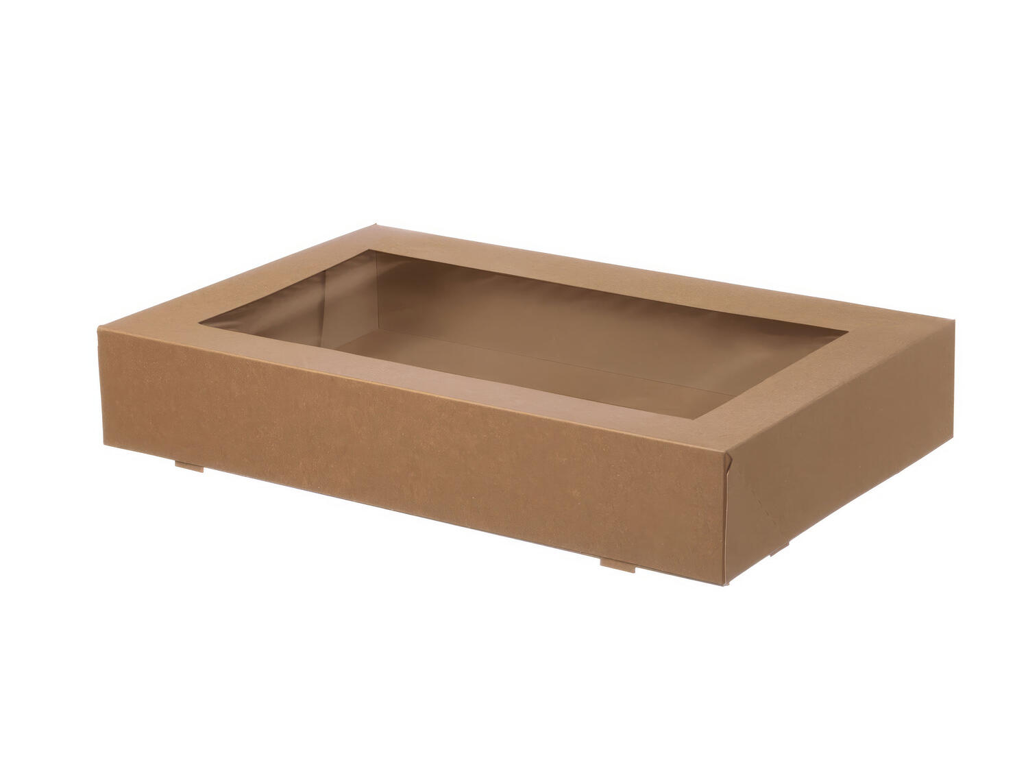 GU-236641 Fensterkarton Cateringkarton Geschenkkarton Transportkarton mit Sichtfenster 36 x 25 x 8 cm – Bild 1