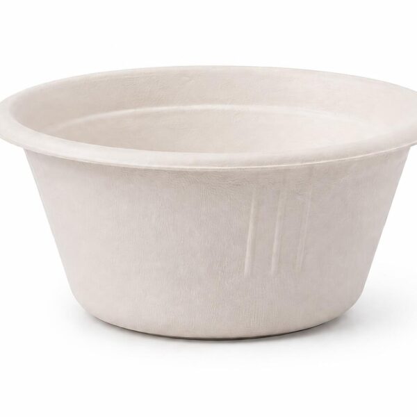 Dressingbecher / Dipschale 60 ml, rund O 62 mm aus Bagasse (Zuckerrohrfasern), 50 Stk.