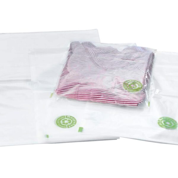 Flachbeutel 400 x 600 mm, 25my aus 100% recyceltem LDPE (rLDPE), 100 Stk.