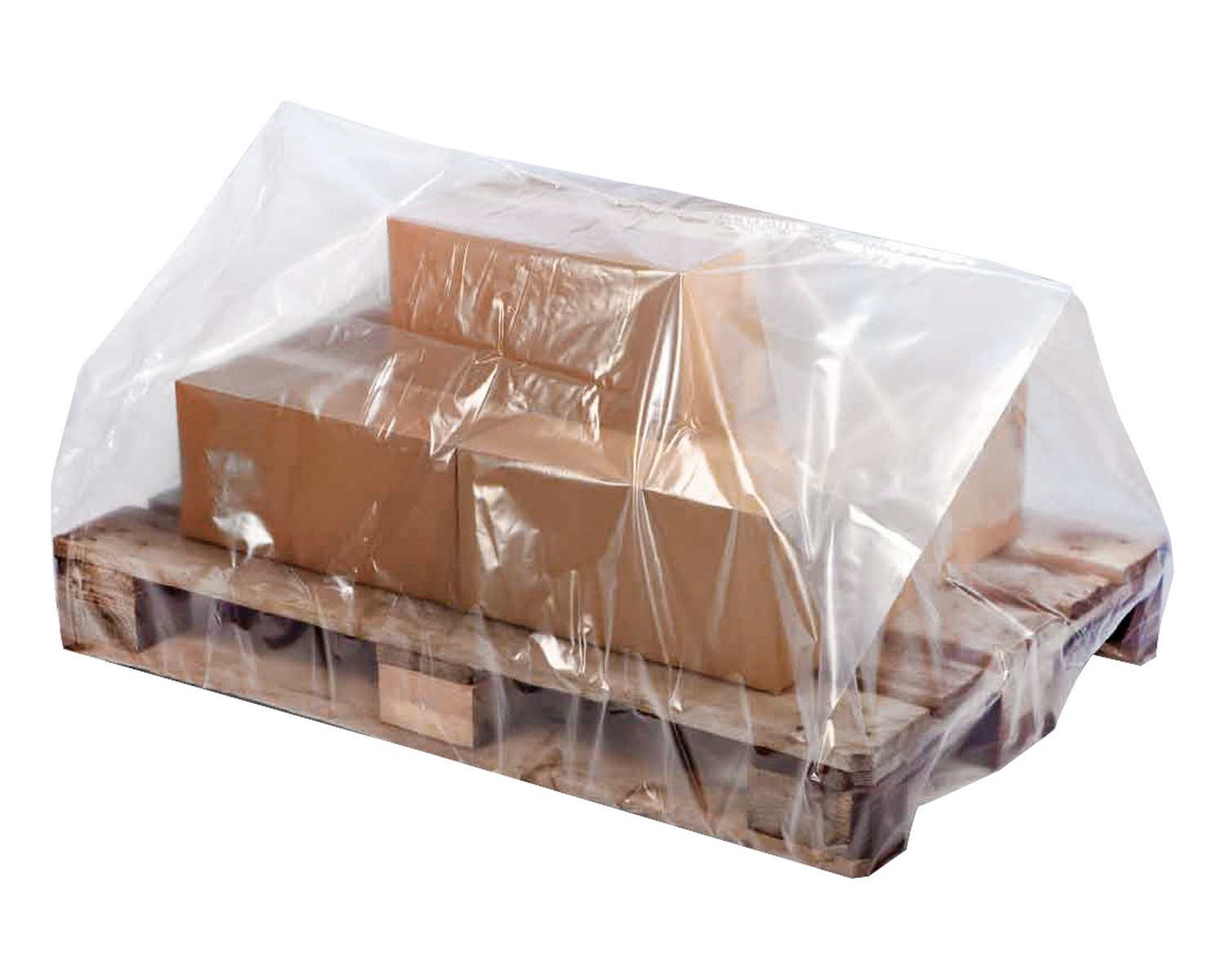 HK-105402 Palettenhaube aus Recyclat 1250 x 950 x 2100mm transparent trüb, 50my, 25 Stk. – Bild 1