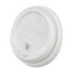 Domdeckel mit Verschlußklappe weiß für Pappbecher COFFEE TO GO 80mm O, 100 Stk. – Bild 2