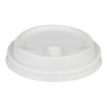 Domdeckel mit Verschlußklappe weiß für Pappbecher COFFEE TO GO 80mm O, 100 Stk. – Bild 3