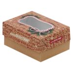 Keksbox Gebäckkarton mit PET Beschichtung & Sichtfenster "Weihnachten" 170x126x78mm, 162 Stk.