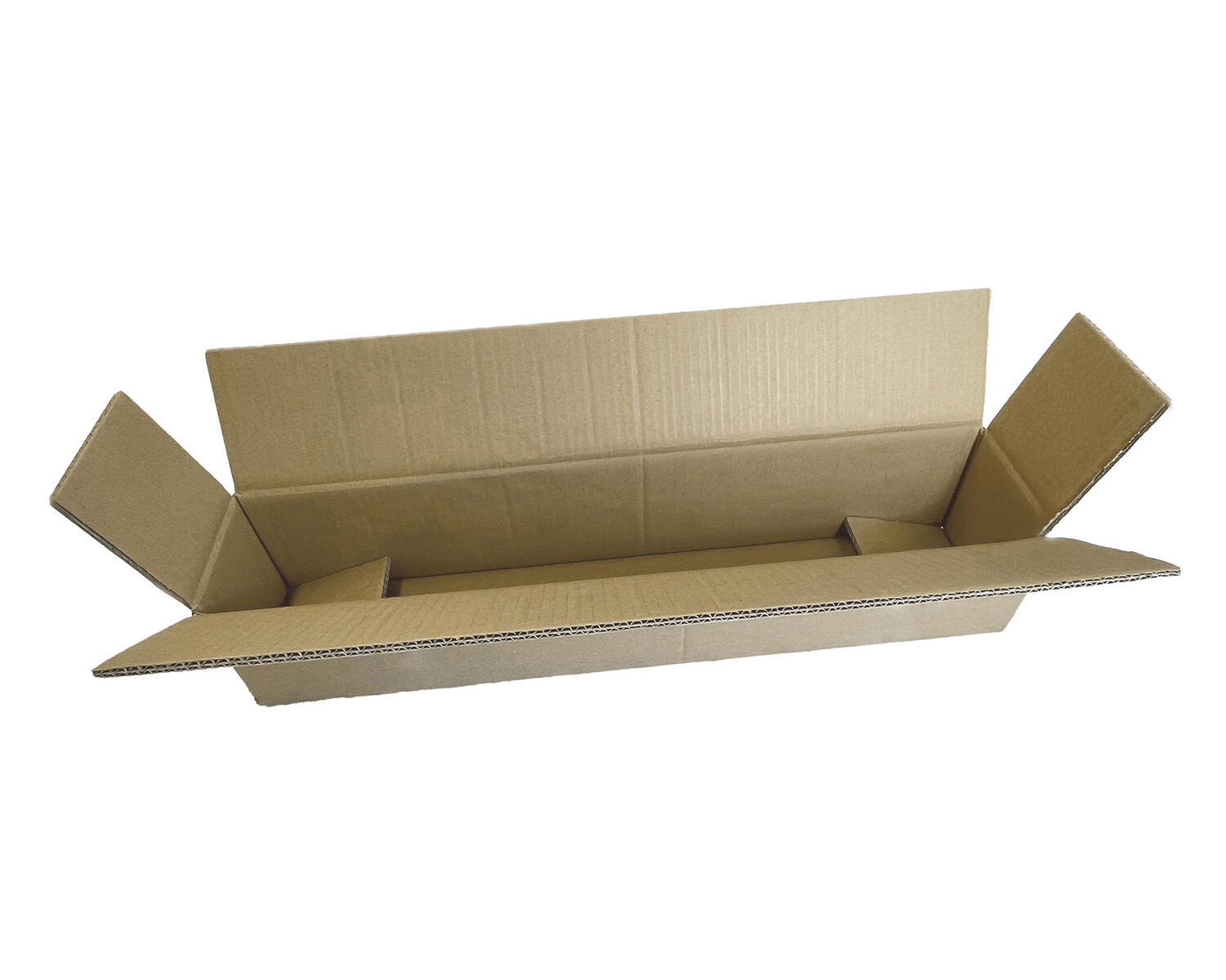 KA_430_105_105_32BC Faltkarton Versandhülsen 430x105x105mm sehr stabil, 2-wellig braun – Bild 1