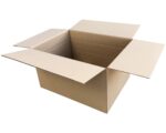 Faltkarton 455x340x(120)-265mm mit variabler Höhe 1-wellig Dickwelle braun