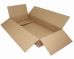 Faltkarton 800x400x110mm (Außenmaß) 1-wellig Dickwelle braun