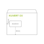 Fensterkuvert C5 162x229mm weiß, 90 gr. Haftstreifen, 50 Stk. – Bild 2