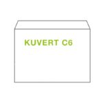 Kuvert C6 114x162mm weiß, 80 gr. Haftstreifen, 50 Stk. – Bild 2