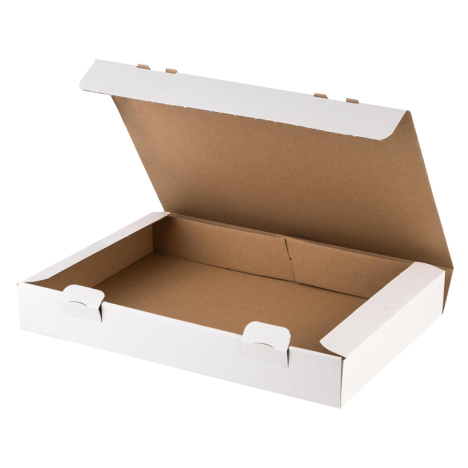MB-1306_WEISS Versandkarton 343x250x49mm schnelle Aufrichtung mit Steckverschluss Maxibrief und Warensendung weiß – Bild 1