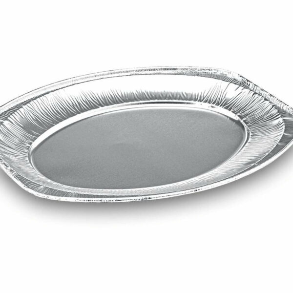 Alu-Catering-Platten Aluminium-Partyplatten Servierplatten 35 x 24 cm, 10 Stk.