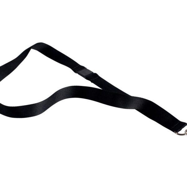 Textilband für Ausweishalter Schlüsselband Lanyard Safety schwarz, 10 Stk.