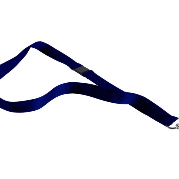 Textilband für Ausweishalter Schlüsselband Lanyard Schlüsselbänder blau, 10 Stk.
