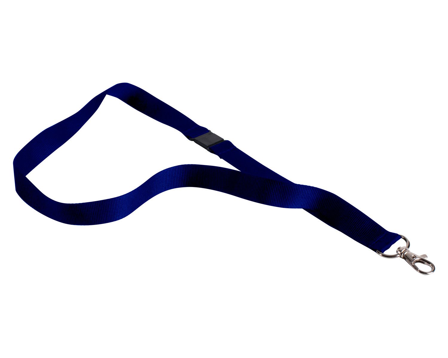 PA-8006724 Textilband für Ausweishalter Schlüsselband Lanyard Schlüsselbänder blau, 10 Stk. – Bild 1
