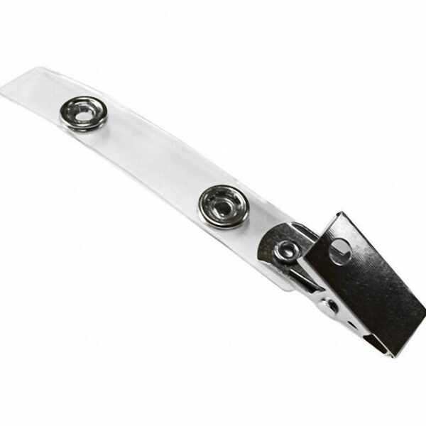 Ausweisclip, Befestigungsclip, Kartenclip, Clip aus Metall, 25 Stk.