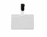Kartenhalter Ausweishülle Namensschild 75x95/60x88mm mit Clip + Einleger 25 Stk.