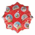 Gebäckschalen Plätzchenschalen für Weihnachtsgebäck Pappe O 28 cm verschiedene Motive, 2 Stk – Bild 3