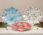 Gebäckschalen Plätzchenschalen für Weihnachtsgebäck Pappe O 28 cm verschiedene Motive, 2 Stk – Bild 2