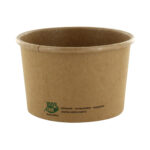 PAPSTAR Suppenbecher aus Pappe rund 230 ml braun, 25 Stk.