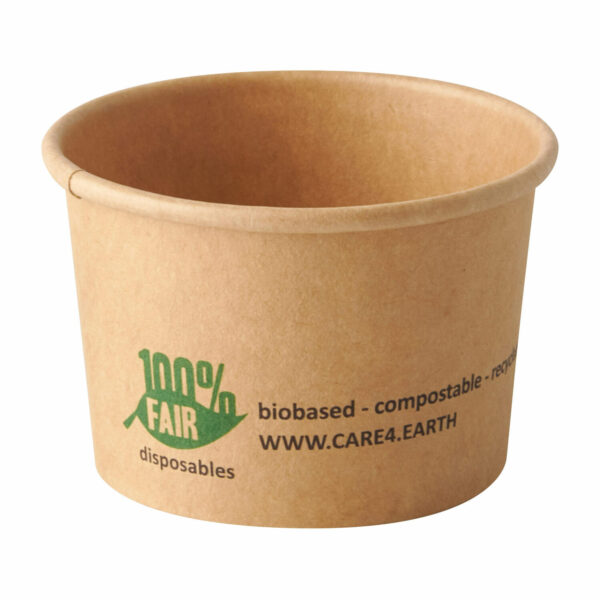 'pure' Portionsbecher aus Pappe 45 ml braun "100% Fair", 50 Stk.