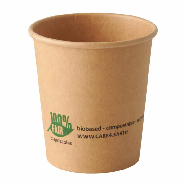 'pure' Portionsbecher aus Frischfaserkarton 120 ml braun, 50 Stk.