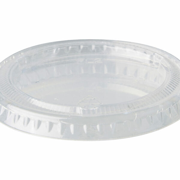 Deckel für Portionsbecher, PLA rund O 6 cm transparent, 50 Stk.