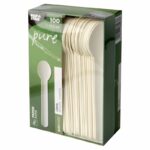 'pure' Papierlöffel aus Papier 15,5 cm weiss, 100 Stk. – Bild 2