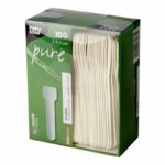 'pure' Eislöffel Eisspatel Papier Karton 9,5 cm weiss, 100 Stk. – Bild 2