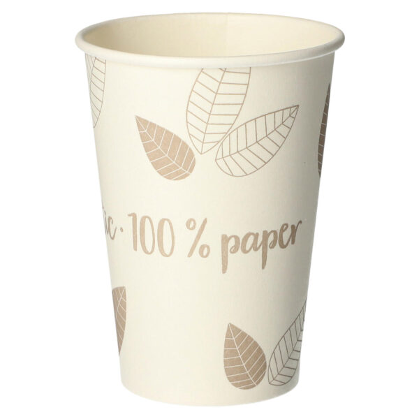 Trinkbecher Coffee to Go für Heißgetränke, unbeschichtet, taupe, 180ml, 80 Stk.