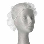 Haarnetze Kopfhauben dezente Haarfixierung aus Nylon O 55-62 cm weiss, 100 Stk. – Bild 2