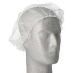 Haarnetze Kopfhauben dezente Haarfixierung aus Nylon O 55-62 cm weiss, 100 Stk. – Bild 3