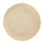 Backpapierzuschnitte für Heißluftfritteusen Mikrowelle Backofen O23cm x 4,5cm braun, 100 Stk. – Bild 2