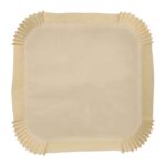 Backpapierzuschnitte für Heißluftfritteusen Mikrowelle Backofen 23 x 23 x 4,5cm braun, 100 Stk. – Bild 2