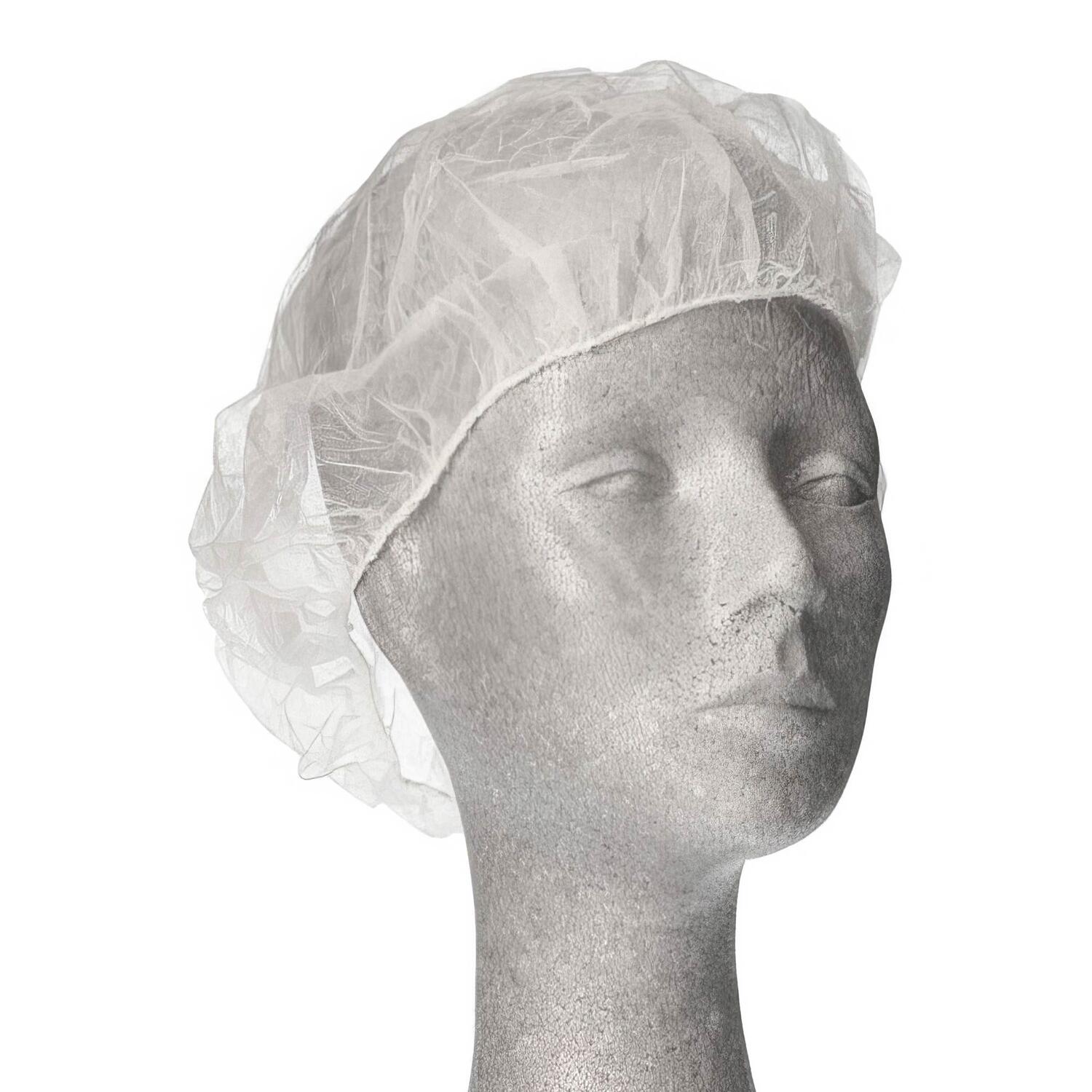 PAP-93041 Einweg Baretthauben Kopfhauben Vlieshauben O 52cm weiss, 100 Stk. – Bild 1